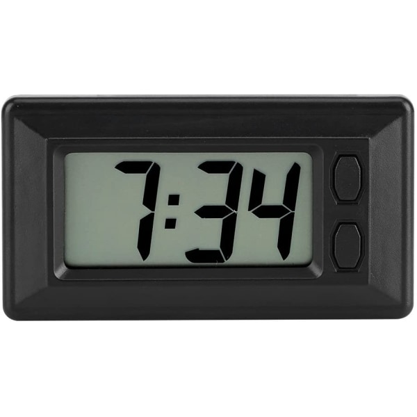 LCD Digital Klokke Bord Bil Dashbord Skrivebord Elektronisk Klokke Dato Tid Kalender Display