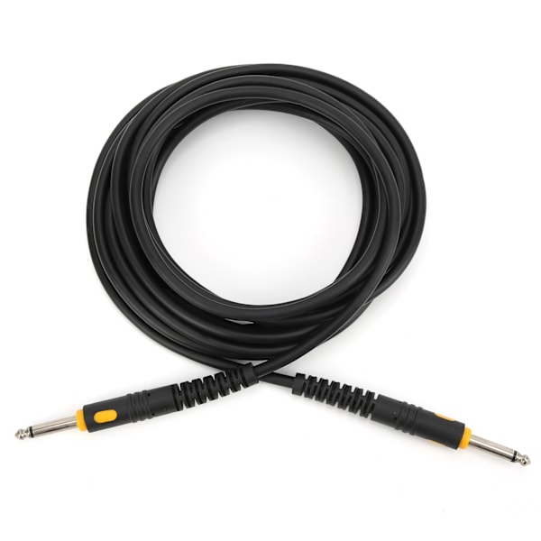 Guitar Cable Black Injection Head Cord Electric Instrument Accessories for Bass Electric Piano6 Meters