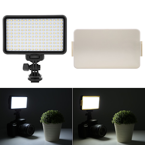 PAD160 LED-videoljus 3200-6000K Dimbara fyllningsljus Fotograferingslampset