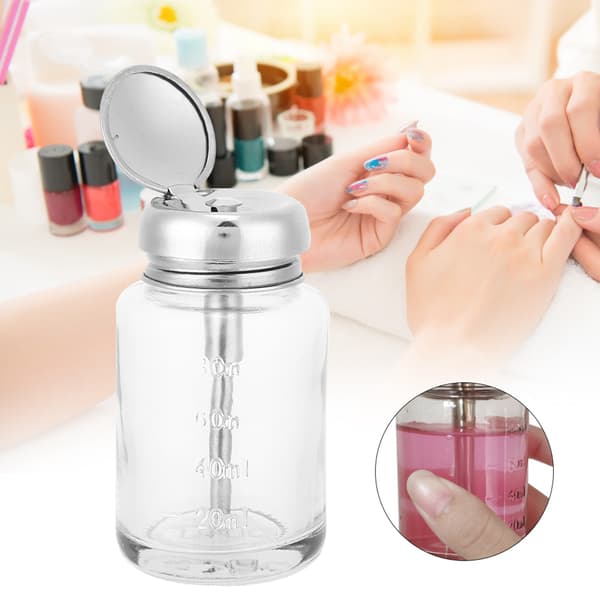 Profesjonell neglelakkfjerner dispenser gellakkfjerner tom beholder manikyr tilbehør 80ml