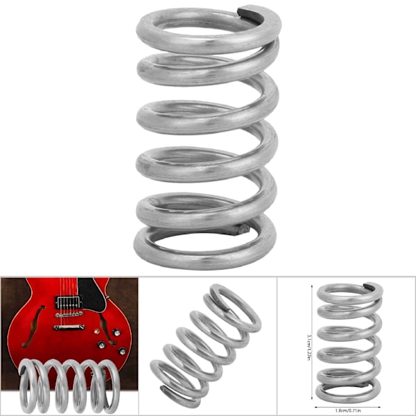 Tremolo Bridge Tension Spring för Bigsby Elektrisk Basgitarr Delar Tillbehör (Silver)