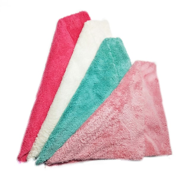 Coral Fleece trimmad handduk, bil kemtvätt detalj polerad handduk, 11,8 x 15,7 tum Lake Green (paket med 2)