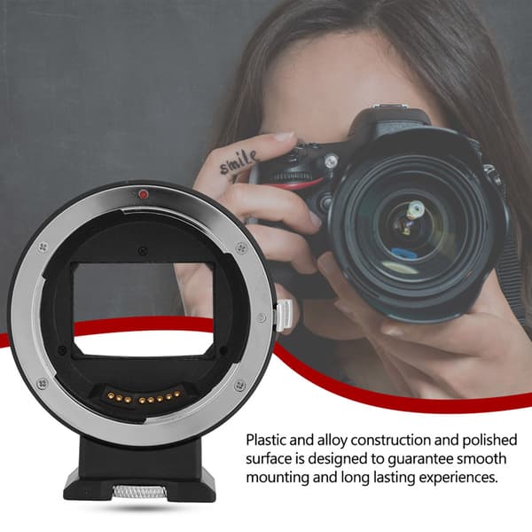 EF-E autofokus overførselslinseadapterring til Sony E-mount kamera