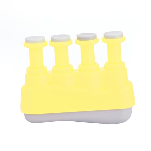PUNK Hand Finger Exerciser Grip Training Strengthener för gitarr bas piano spelare gul