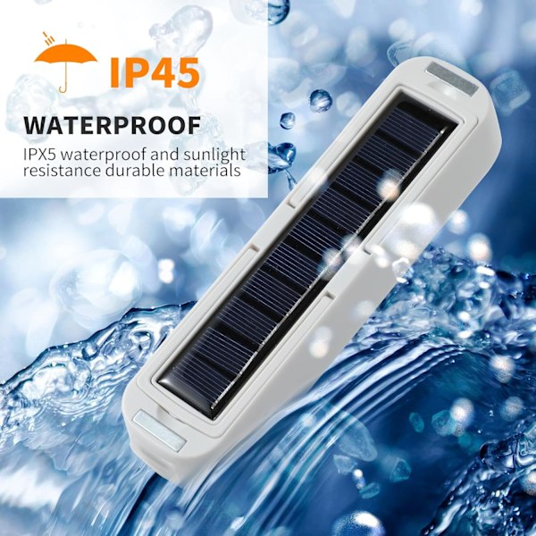 Solarlampa för Camping - Solcellsladdningsbar Campinglampa, Soldriven Portabel Powerbank, 2000 Lumen, 4 Ljuslägen LED Solar Li white