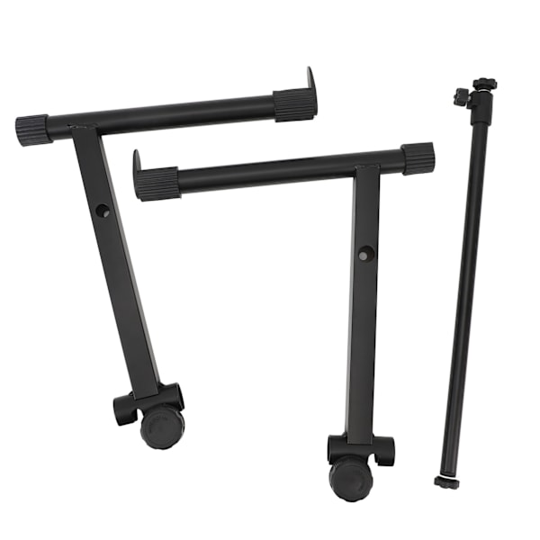 L-formet elektronisk klaverstativforlængeradapter, 2-trins keyboardstativ, 42-75 cm breddejustering