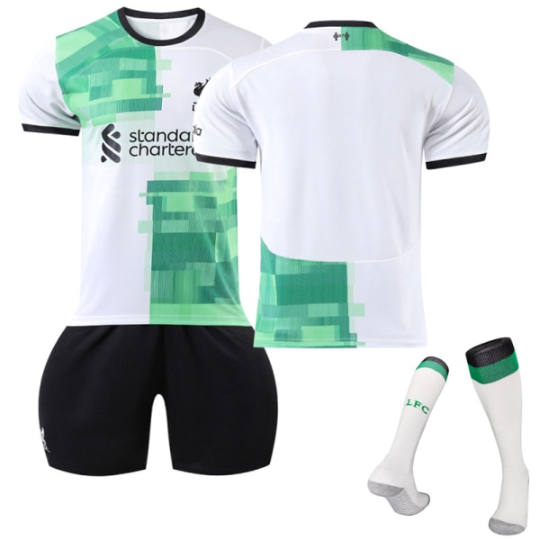 Liverpoolin vierasjalkapallopaita-setti sukkineen 23/24 No  Number #26