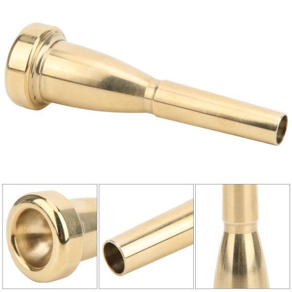 7C Trumpet Munstycke Guldpläterad Mässing Musikinstrument Tillbehör