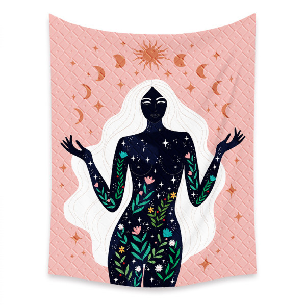 Wekity Boho Gobelin Æstetisk Kunst Hjem Baggrund Stof Dekoration Gave Gobelin Stue Soveværelse Dekoration (520-7, 39 X 59 tommer)