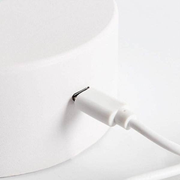 WJ 3D Illusion Lampe Havfrue Stemningslys 7 Farve Skiftende Akryl LED Nattelys USB Kabler Soveværelse Skrivebordsdekoration