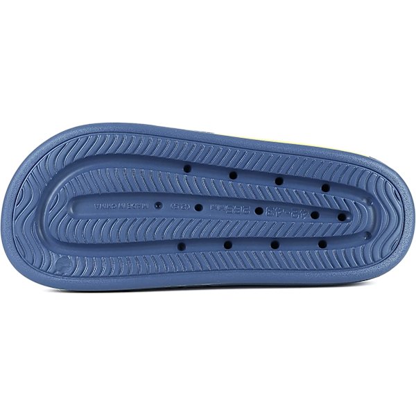 Kuddslippers för kvinnor och män Molnslippers halkfria snabbtorkande badrum duschslippers, öppna tår mjuka tjocka tofflor (blå)