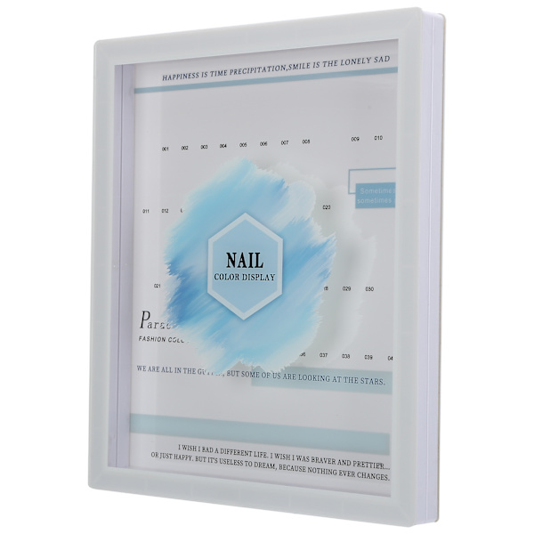 40 färger nagellack gelpolering display diagram hem salong bärbar nagelspets färgkort bok