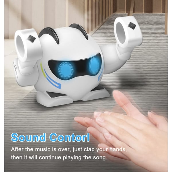 Robot Legetøj til Børn: Berøringsfølsomme Robot Legetøj med Musik, Cool Interaktivt Rullende Dansende Smart Robot Legetøj til Børn i Alderen 2 3 4 5 6 7 8 År
