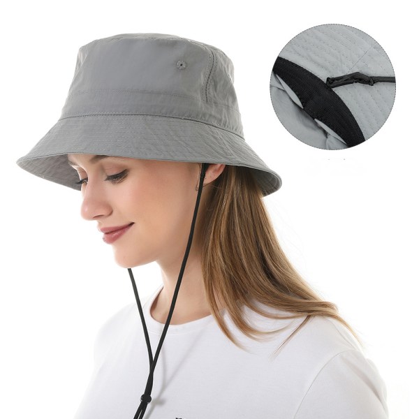 Bredbremmet solhatt for gutter og jenter, reversibel bøttehatt for barn
