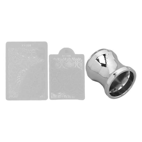 Neglekunst Stempler Silikone Transparent Negle Stempler Manicure Værktøj med Stemplingsplader