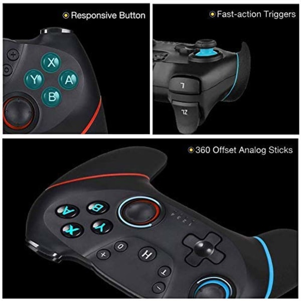 Switch Pro Trådløs Bluetooth Controller Gamepad