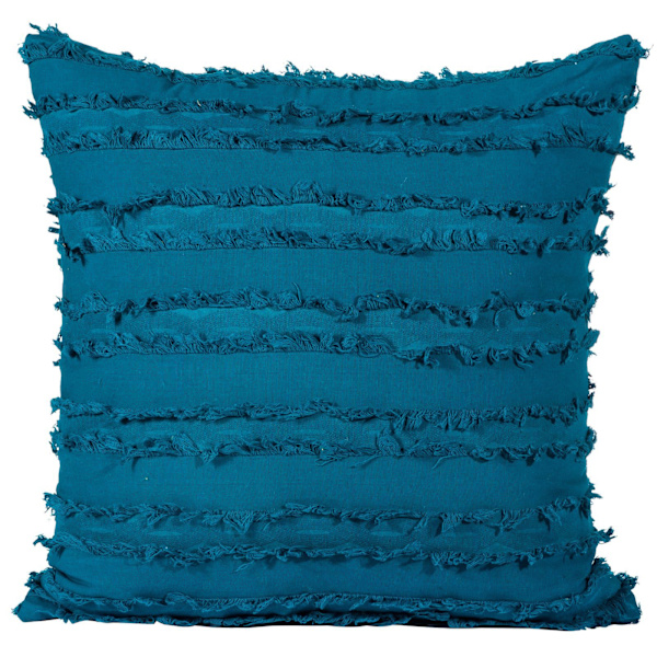 2-osainen Boho-reunallinen tyynynpäällinen (järvi sininen, 20x20 tuumaa)