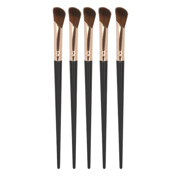 10 st Näs Skuggborste Sickle Forma Mjukt Hår Starkt Puder Grepp Makeup Borste