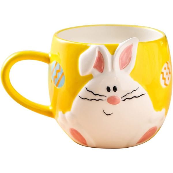 Bunny Mug Cute,Rabbit Mug Funny,Bunny Mugs for Bunny Lovers,Bunny Party Decorations 8.3 Oz