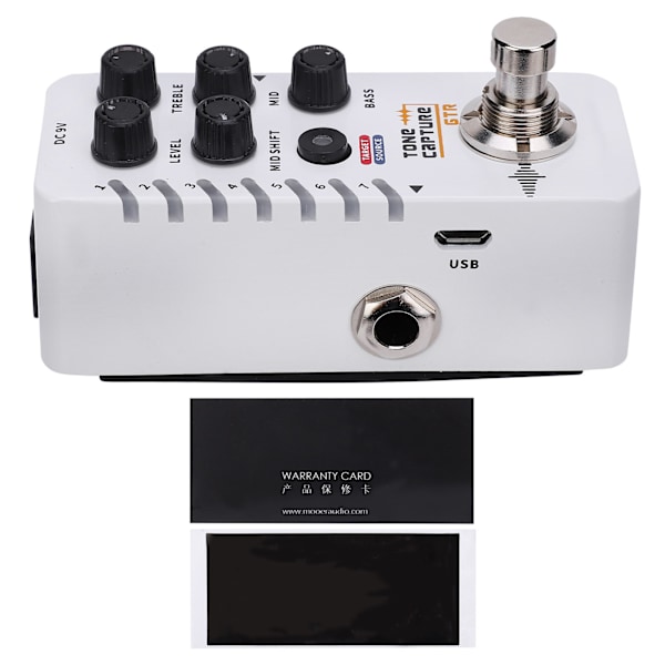 Gitarr Effekt Pedal Tone Capture 7 Förinställda Platser True Individuell EQ Pedal Bypass Full Metal Skal