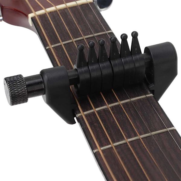 Flanger Multifunktion Flexi capo Chord Tuning för Folk Gitarr Sträng