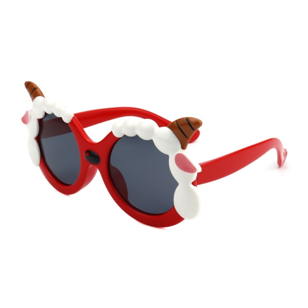 Children's Sunglasses Cartoon Polarized Children's Glasses Sunshade Mirror UV Protection Children's Glasses----little sheep red