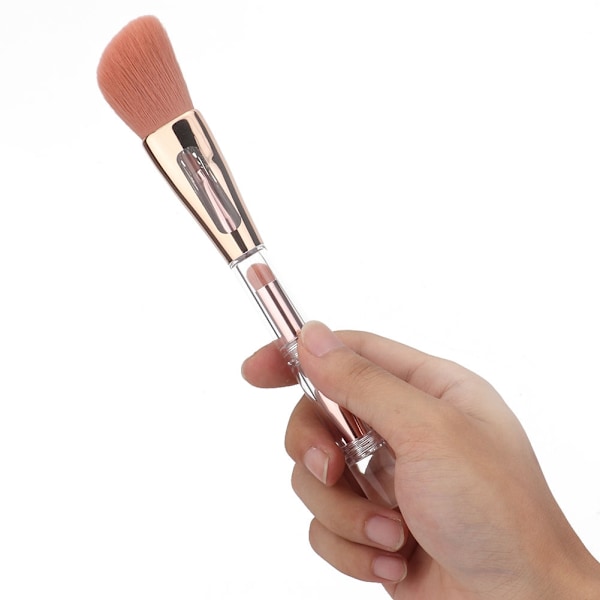 ZOREYA Super Soft 4-i-1 bærbar sminkebørste Multipurpose Cosmetic Brush