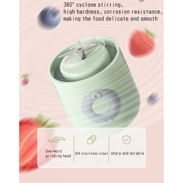Net-berømthed trådløs juicer bærbar husholdnings frugtkop mini juicer kop USB opladning lille juicer Hvid