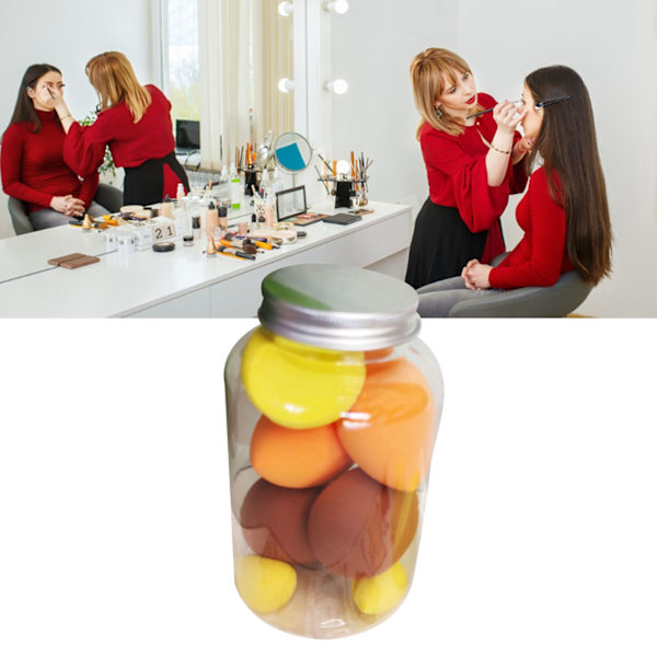 7 kpl Pölysieni Märkä Kuiva Super Pehme Mini Kannettava Sekoitus Korkea Tiheys Meikki Puff Tyyppi 4