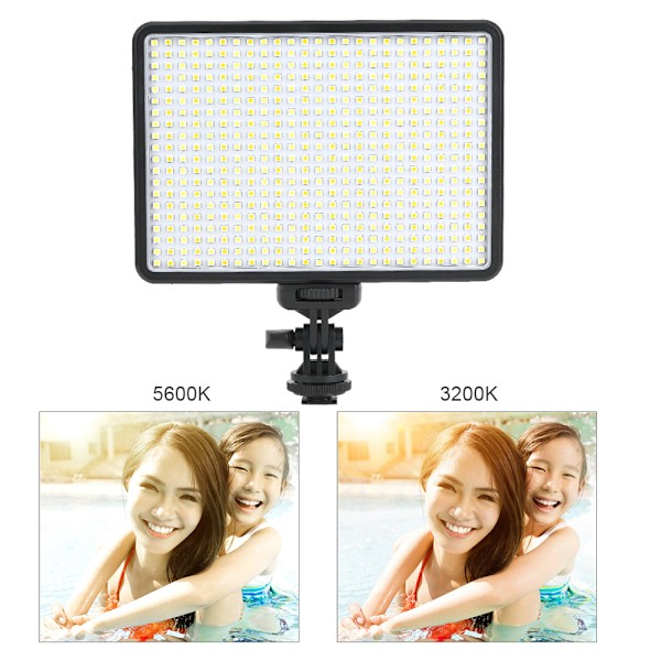 VBESTLIFE PAD360 Video LED-ljus 3200-5600K Steglöst dimbar med NP-F550 batteriladdare