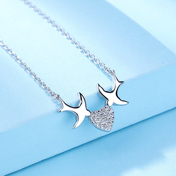 925 Sterling Hopea Koru Zirkon Riipus Kaulakoru 18\", Lahjat Naisille, Äitienpäivälahjat, Syntymäpäivälahjat Naisille, Kaulakorut Naisille
