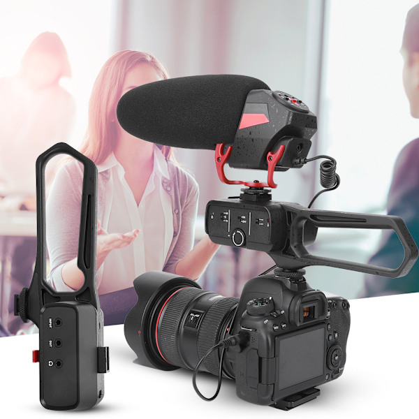 LENSGO D1L Mikrofon MIC Ljudadapter Adapter Röstfrekvensregulator