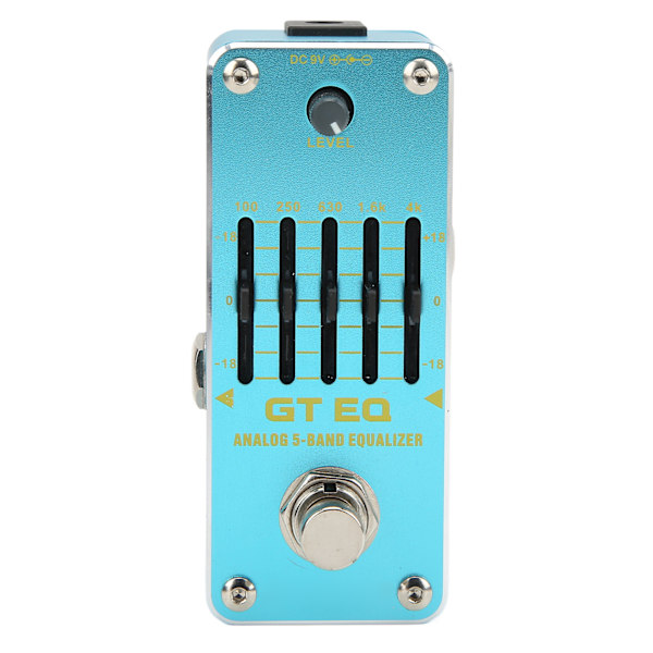 Elektrisk gitar equalizer GT EQ Analog 5 Band Single True Bypass Instrument Tilbehør