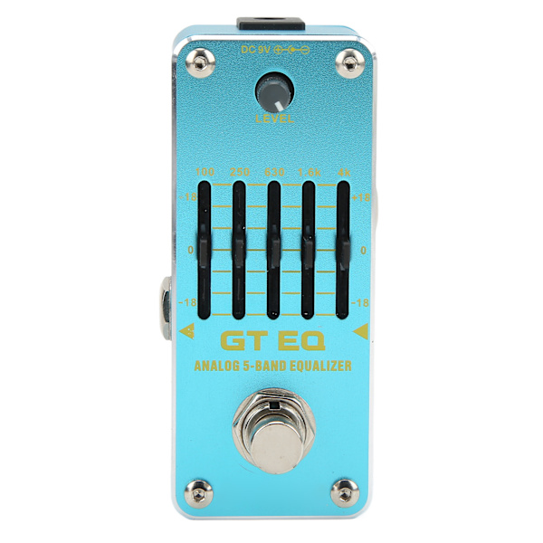Elektrisk gitarr equalizer GT EQ Analog 5 band singel True Bypass instrument tillbehör
