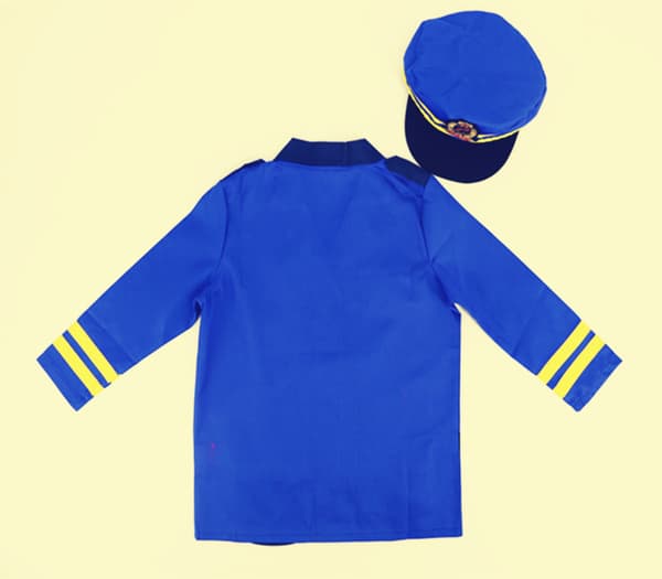 Politiuniform for gutter med tilbehør og rollespillsett, 3-6 år