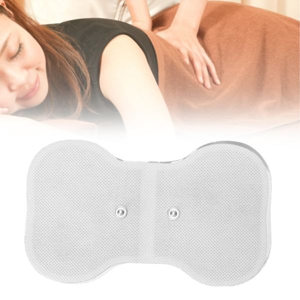 Snap Electrode Pad Icke Vävda Tyg Mjuk Andningsbar Återanvändbar Midja Elektrodplåster för Terapimassager