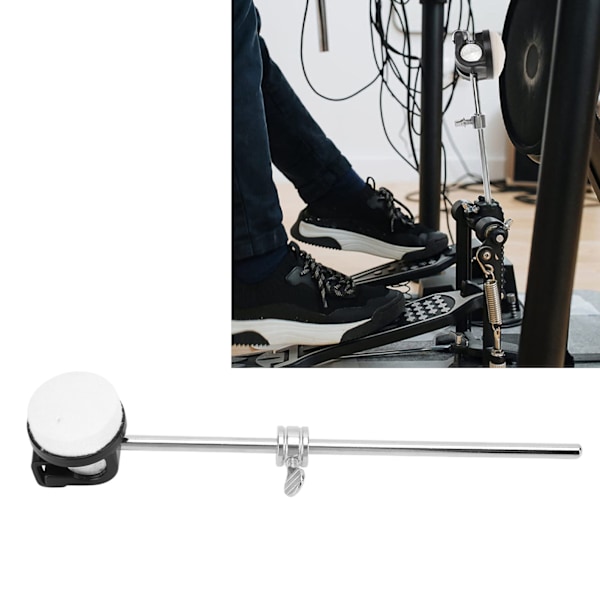 Basstrommepedal Beater Percussion Mallet Udskiftning Enkelt Dobbelt Pedal Pedal Universal