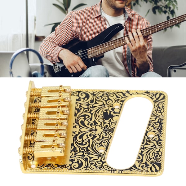 Elektrisk guitar fast bro single coil pickup installationshul til TL udskiftningsdele tilbehør udskæring finish guld