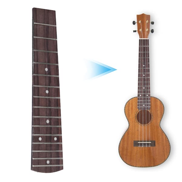 211mm Længde Palisander Gribebræt Udskiftningssæt til 21in Ukulele
