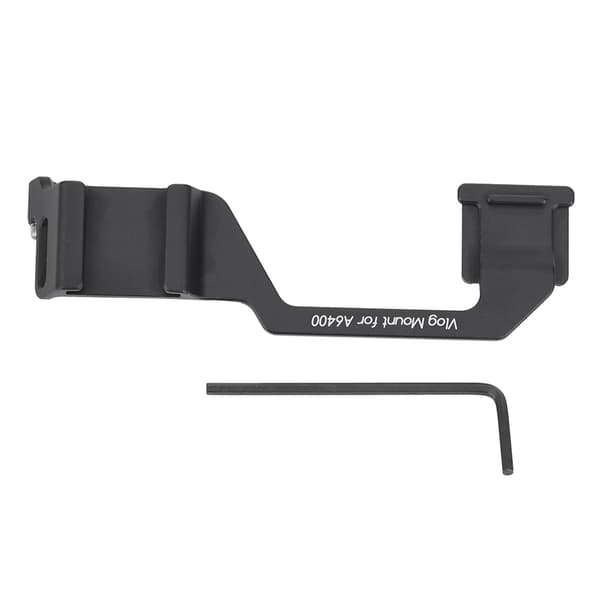 Hot Shoe til Cold Shoe Mount Adapter Beslag Plade Vlog Mikrofon til Sony A6400 A6300 Kamera
