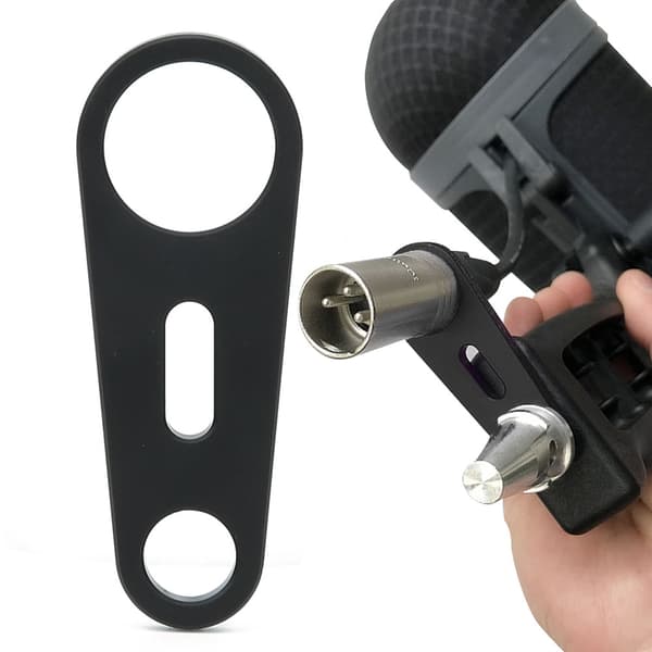 Aluminiumlegering Trådlös Sändare Fast Stöd MIC Mikrofon Startare Fixering Stativ Spänne