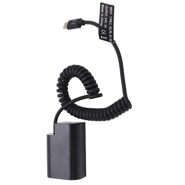 Typ C DMW DCC12 Full Decoding Dummy Batteri DC Koppling Power Adapter för GH3 GH4 GH5