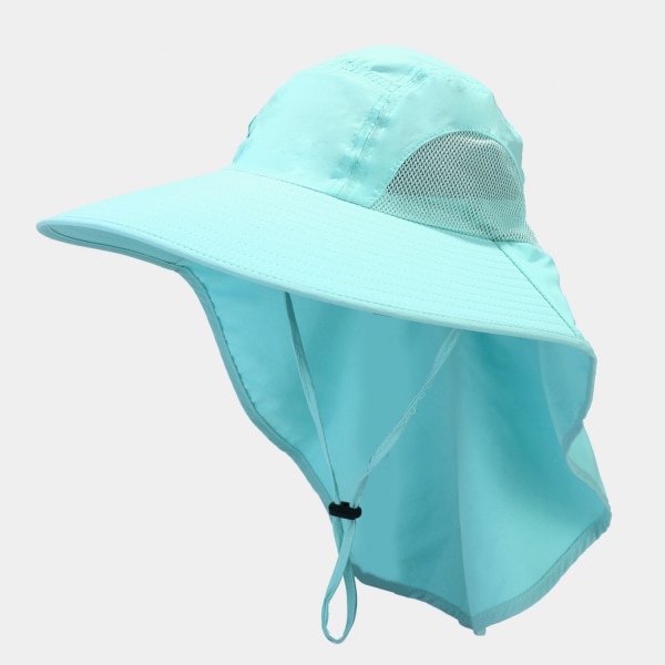 AVEKI Fishing Hat with Neck Flap, Sun Protection Hiking Hat for Men Women Safari Cap, Sun Hat Gardening Beach, Mint