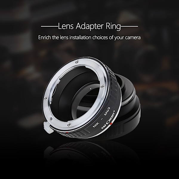 K&F CONCEPT Adapterring för Nikon S / D-objektiv för Micro 4/3 M4/3 DSLR-kamerahus