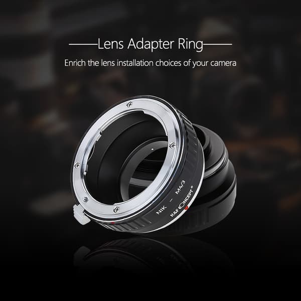 K&F CONCEPT Adapterring til Nikon S / D-objektiv til Micro 4/3 M4/3 DSLR-kamerahus