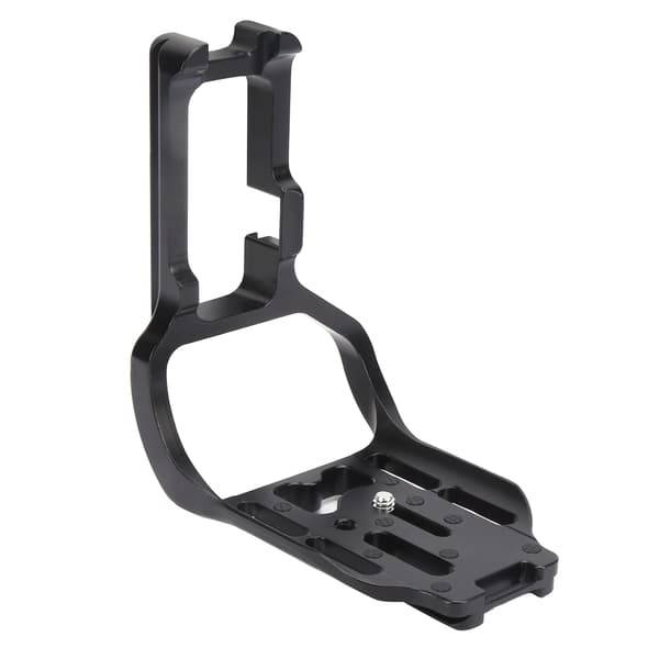 Aluminiumslegering Quick Release Plade Vertikal L-beslag Sort til Canon 5D3 SLR-kamera