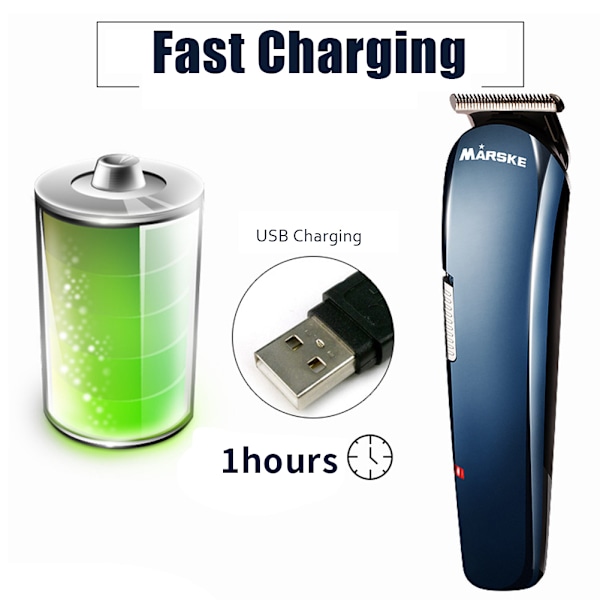 5 i 1 Multifunktionel Elektrisk Shaver Genopladelig Næse- og Ørehårstrimmer Hårklipper Kit