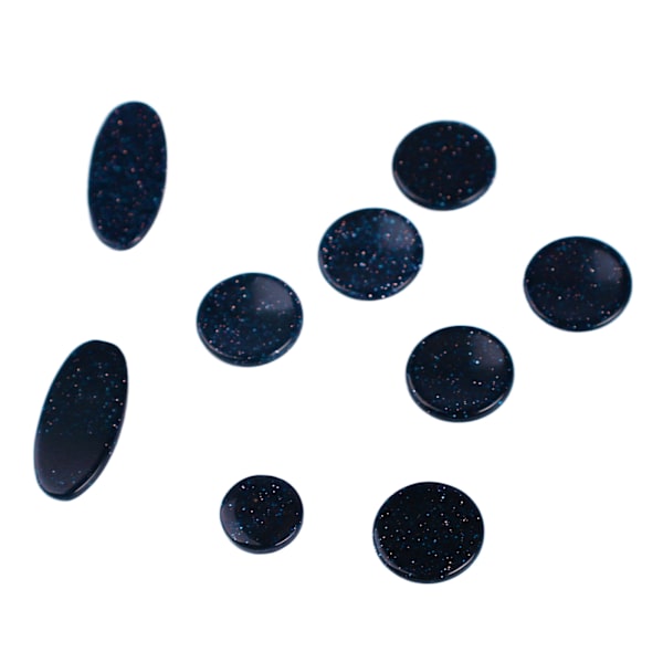 9PCS Saksofon Finger Pads Saksofon Nøkkelknapper Musikinstrument Tilbehør Flere Størrelser C356 Mørkeblå