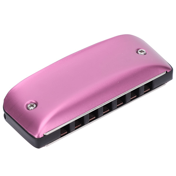 Harmonica 7-håls Mini Blues Student Vuxen Nybörjare Spelar Färg Munspel Vindinstrument D-tonart Rosa