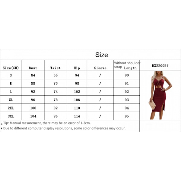 Kvinnor Sexig Bomull Rem Djup V-Hals Kläder Klänning Solid Färg Crop Top Hög Split Maxi Klänningar, Grön (S)